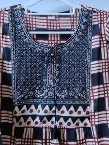 38 Size- Stylish Checkered Kurta