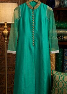 Green lehnga suit