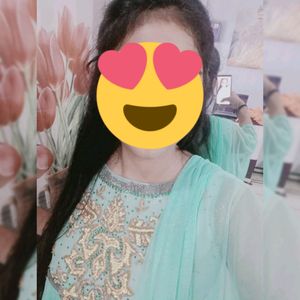 Gown With Salwar Dupatta