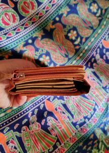 Coral Leather Wallet