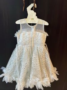 Beautiful White Lace Flower Girl Dress