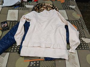 Stylish  Jacket fur inside and sweater