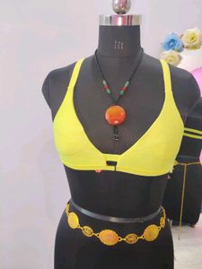 Bright Yellow Sports Bra