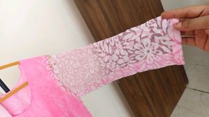 Stunning Pink Ethnic Gown with Dupatta