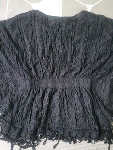 Elegant Black Lace Top