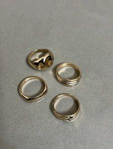Set of 4 Gold Rings