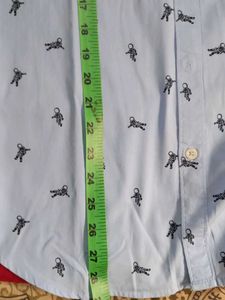 Men's Astronaut Print Button-Down Shirt