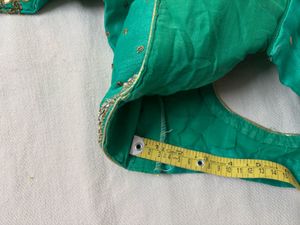 Heavy Designer Green Saree &amp; Blouse