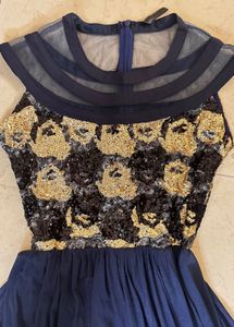 Elegant Navy Blue Maxi Dress