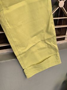 Light Green Cropped Trousers