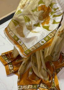 Hand-Painted Silk Saree super lightweigh