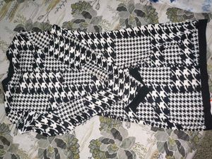 Houndstooth Print Dress