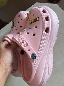 Cute Pink Clogs with Charms