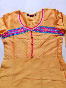 Artificial Silk Rangmanch Brand Kurti.