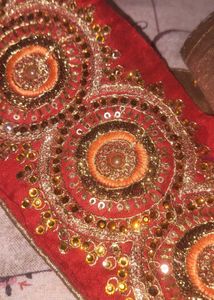 Embroidered laces for full saree length