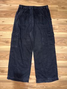 Bershka Classic Black Cargo Pants