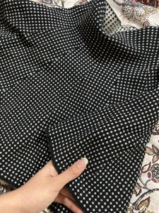 Chic Patterned Flared Skirt