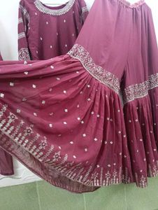rose Embroidered Kurta Set with Dupatta