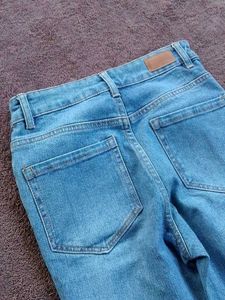 Stylish Distressed Blue Jeans