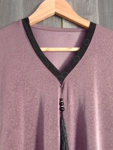 Elegant Mauve Abaya