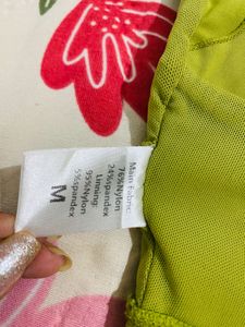 Lime Green Twist Front Sports Bra