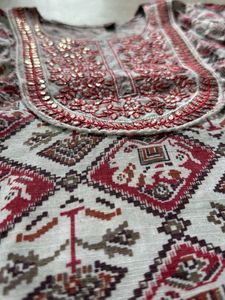 Elegant Indian Elephant Print Kurta