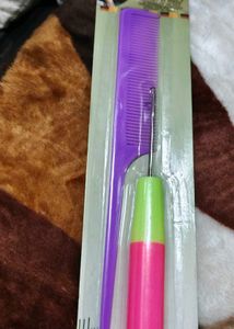 Comb  Set And Crochet Needle for Women Hair Style