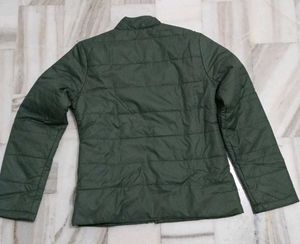 olive green puffer jacket
