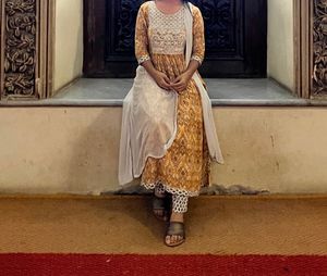 Kurta Set+free Slippers Size 36