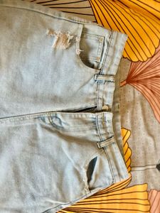 Wide Leg High-Rise Light Wash Jeans