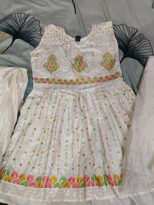 White Sequined Lehenga Choli