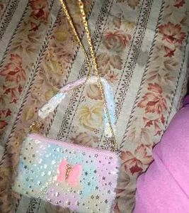 Fuzzy Pastel Star &amp; Bow Crossbody Bag