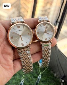 Emporio Armani Couple Watches Rose Gold