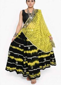 Mirror Embellished Lehenga Choli Dupatta Set