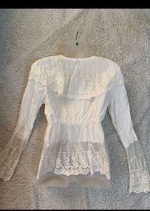 Elegant White Lace Blouse