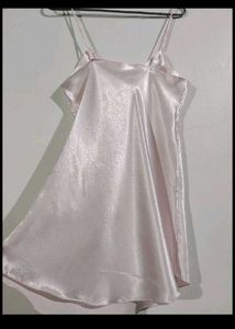 baby pink silk dress