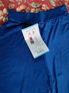 BLUTEX set of two white and blue Flowing Palazzo