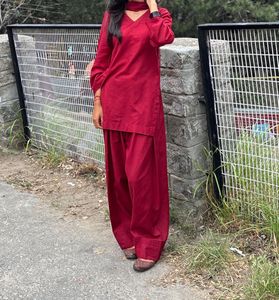 Elegant Red Kurta Set