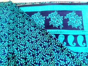 Blend Creep Saree Without Blouse