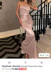 Sparkling Ruched Maxi Dress