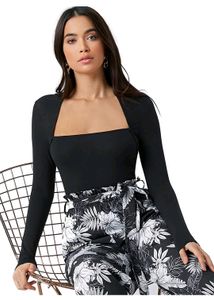 Casual Square Neck Full Sleeves top
