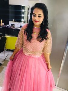 Stunning Pink Sequin Lehenga Choli