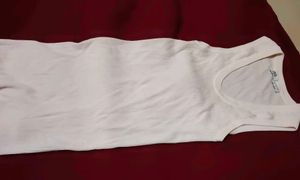 women's Ribbed White Tank Top