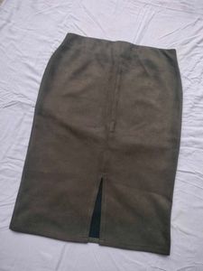 Pencil Pull- On Elastic Waist Women's Midi Skirt