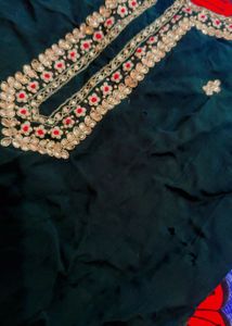 Embroidered handwork suit