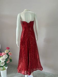 Stunning Red Sequin Evening Dress