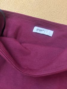 Burgundy "One Chance" Tube Top