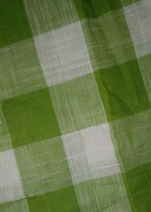 Green &amp; White Checkered Kurta