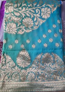 Saree Heavy In Blue Color