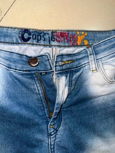 Stylish Blue Washed Denim Jeans